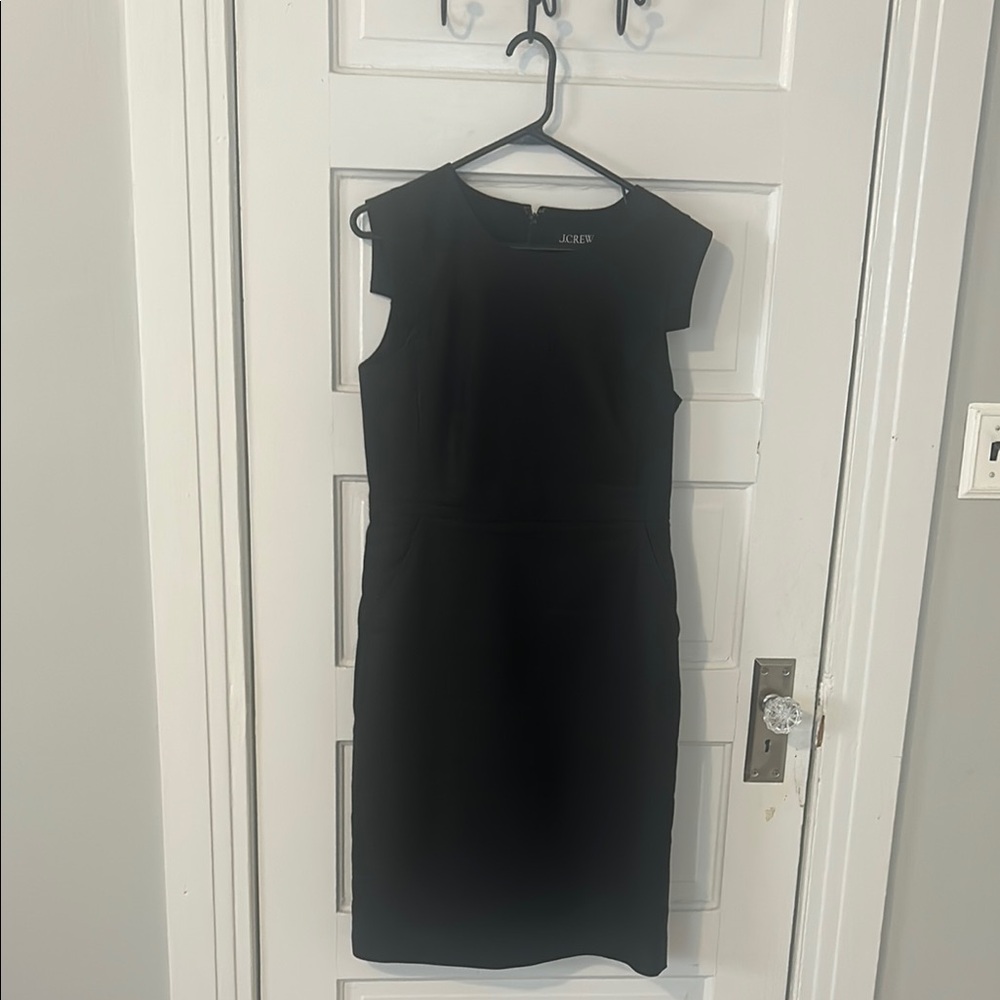Jcrew Linen Elegant Black Sleeveless Dress